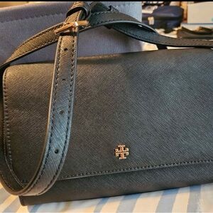 Tory Burch Black Leather Crossbody Bag